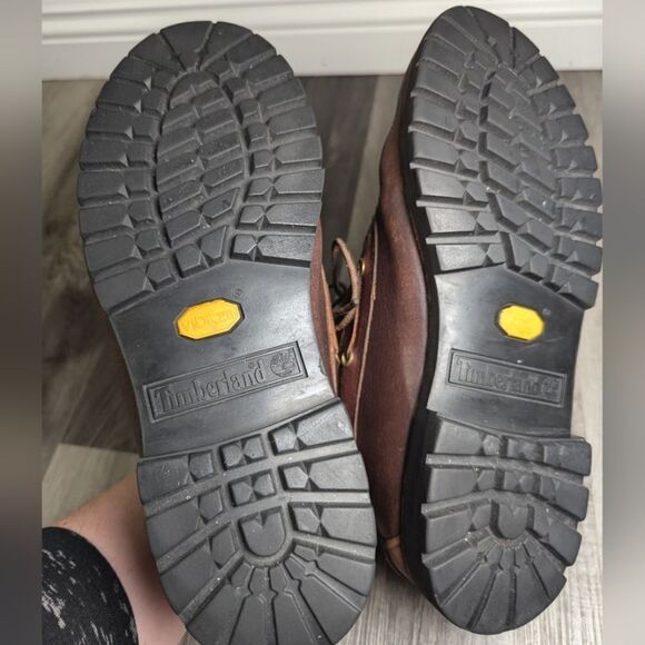 Timberland Vintage Brown leather goretex lace up hunting boots mens 9 - Picture 9 of 9